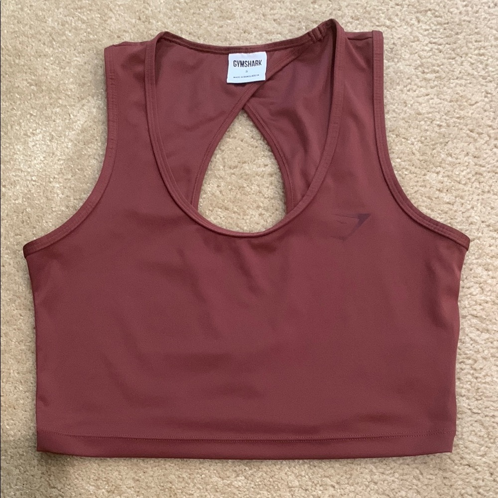 Gymshark Burgundy Keyhole Sports Bra